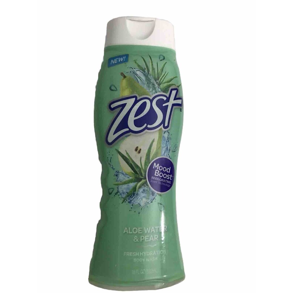 Zest Aloe Water and Pear Body Wash Fresh Hydration. Mood Boost. Discontinued.